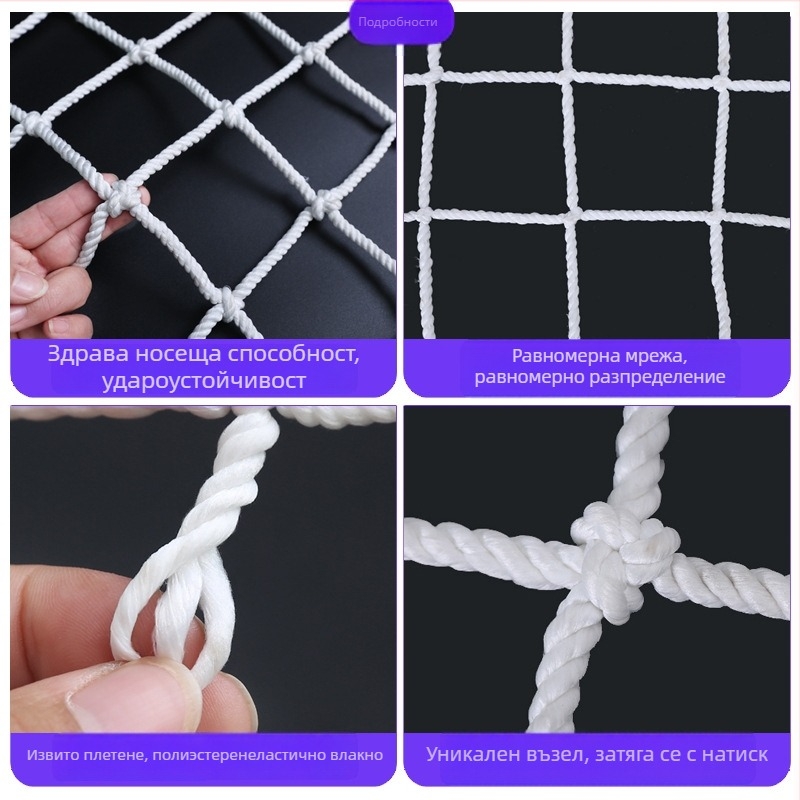 Товарна мрежа за камиони и контейнери – защитна мрежа против падане, изолационна мрежа за експресни пратки; Код на продукта: Cargo Net; Област на приложение: мрежа за запечатване на камиони/контейнери