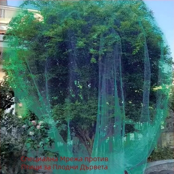 Найлоново покривало против птици за овощни дървета – едно парче, за дървета jujube, череша и грозде