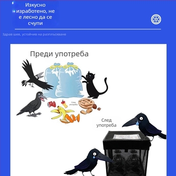 Мрежеста кошница за съхранение – прозрачен мрежест дизайн, лека и преносима; произход: Джянгсу; марка: Booker; предназначение: отпадъци против птици