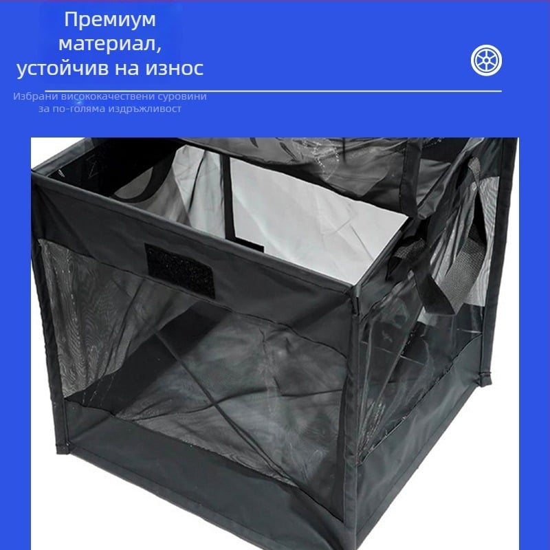 Мрежеста кошница за съхранение – прозрачен мрежест дизайн, лека и преносима; произход: Джянгсу; марка: Booker; предназначение: отпадъци против птици