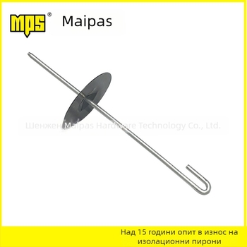 J-образен клип за изолационен пирон, от неръждаема стомана и алуминий, за мрежа против птици на слънчеви панели, термична проводимост 0.035, температура на употреба 500