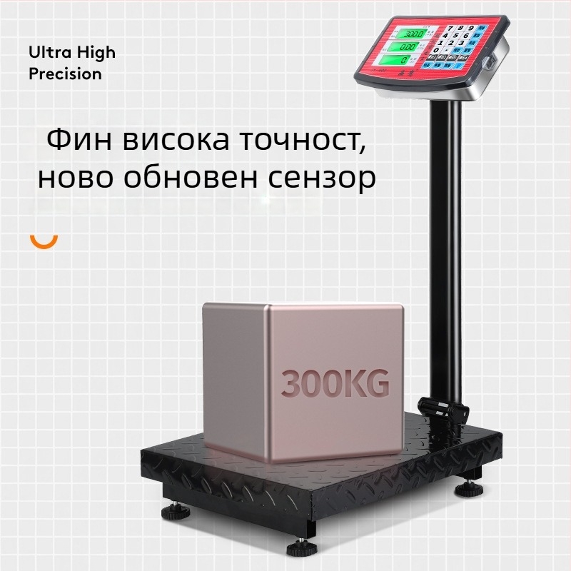 Crystal Eagle електронна платформа везна за ценообразуване, капацитет 300 кг, електронно измерване, захранване чрез захранващ кабел