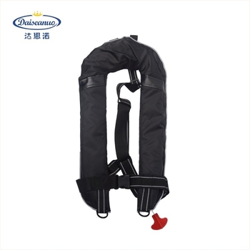 За възрастни надуваема спасителна жилетка, пълна автоматична надуване, 150N плавателност, модел AG19075, PU покритие 300D Oxford плат