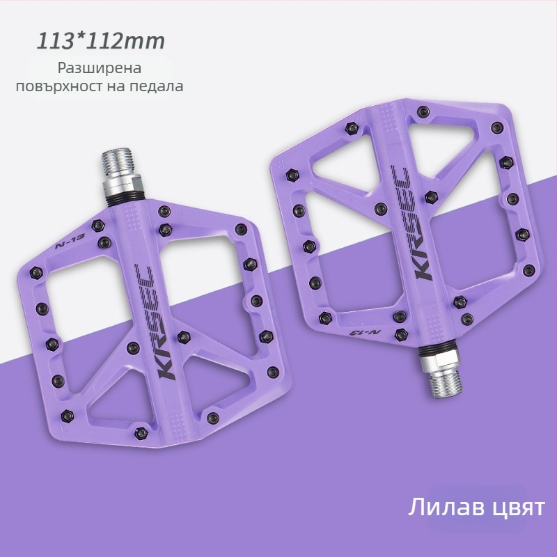 Педал за планински велосипед – корпус от нейлонови влакна, ос от въглеродна стомана, антихлъзгащ, модел N-13