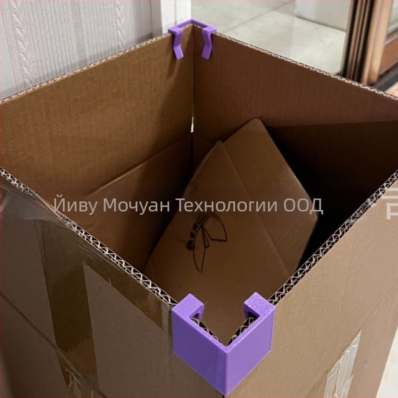 Mochuan L-образна защита за ъгъл на картонена кутия, пластмасова, 3D печат