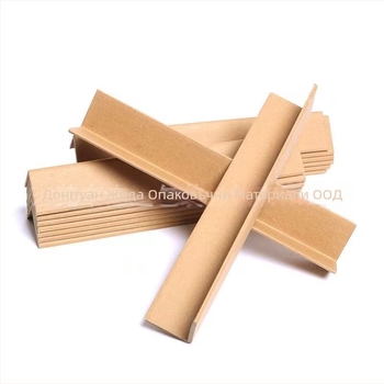 L-тип хартиено ъглово защитно за ръбове, материал: крафт хартия, процес: екструзия, марка Zhida, печатано лого