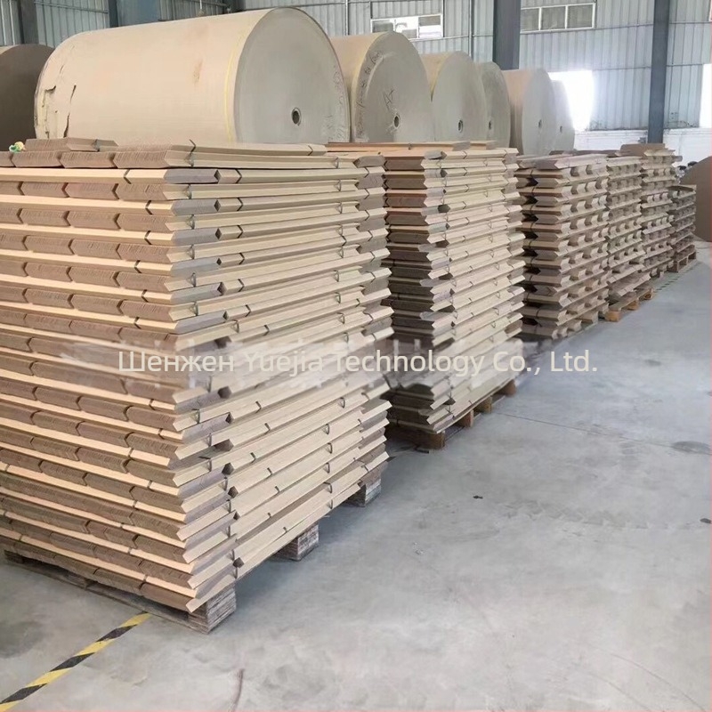 L-образна защита за ъгъл на хартия, кожа-подобна хартия + хартия за конци, екструзионна технология, печат на лого, Yuejia