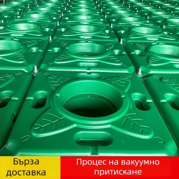 Плаваща градинска платформа за водно засаждане, квадратна форма, PE материал, за отглеждане на зеленчуци.
