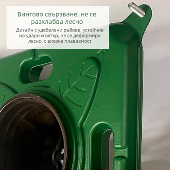 Плаваща градинска платформа за водно засаждане, квадратна форма, PE материал, за отглеждане на зеленчуци.