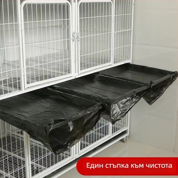 Чанта за почистване на клетка за домашни любимци, дебел пластмасов филм, предварително изрязана торба за клетки на домашни любимци