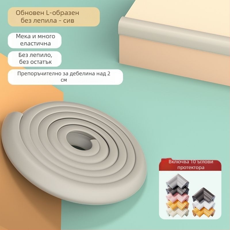 Бебешки предпазни ленти за ъгли на мебели — удебелени и по-широки предпазни ленти за маси, марка Powerful factory