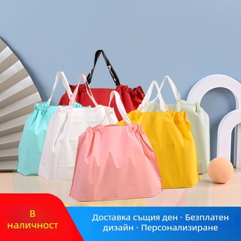 Еднократни торбички за доставки с връзки, двойнослойни, марка Wangxuan, универсални чанти за магазин за облекло