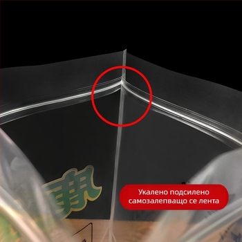 Опаковъчна торба за гъби с цип – композитен хранителен материал, без печат на лого, произход Jieyang, Guangdong, стил бизнес