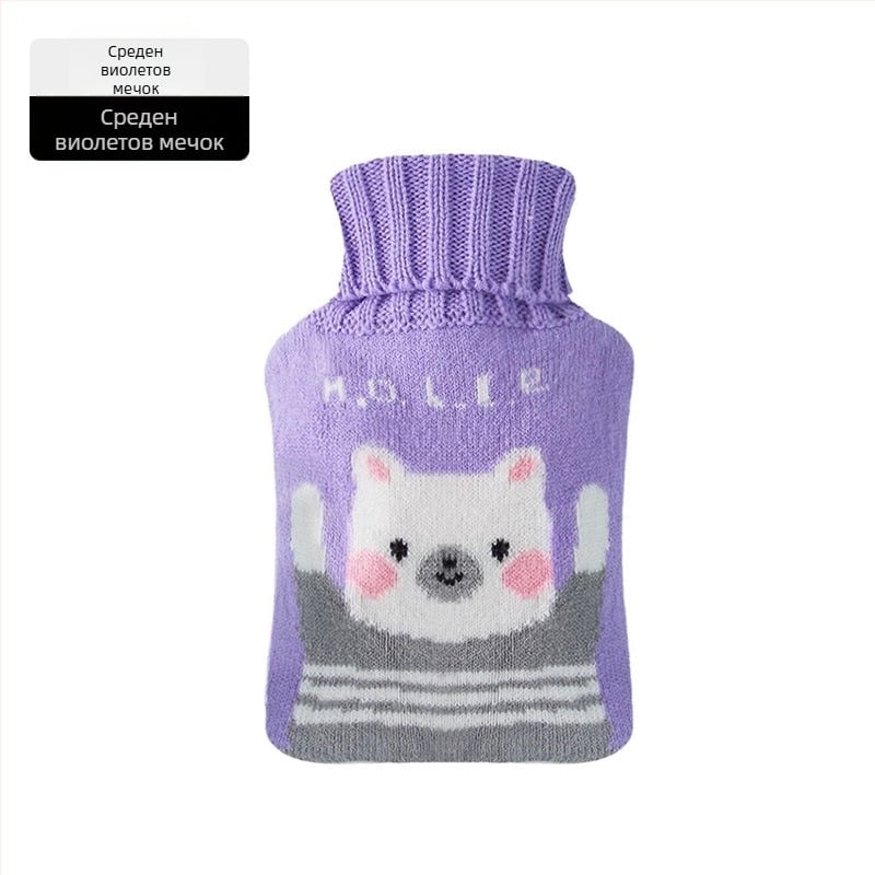 Гумена чанта за гореща вода, удебелена и водонепропусклива, за ръце, корем и крака (тегло 0.3 кг; материал: гума; загряване: напълване с вода; приложими части: ръце, корем, крака)