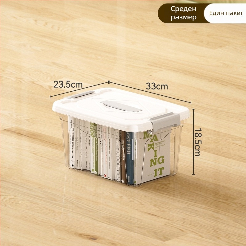 Пластмасова кутия за съхранение за дома – PP материал, капацитет 10–20 л, колела, ръчно пренасяне, капак със щракване