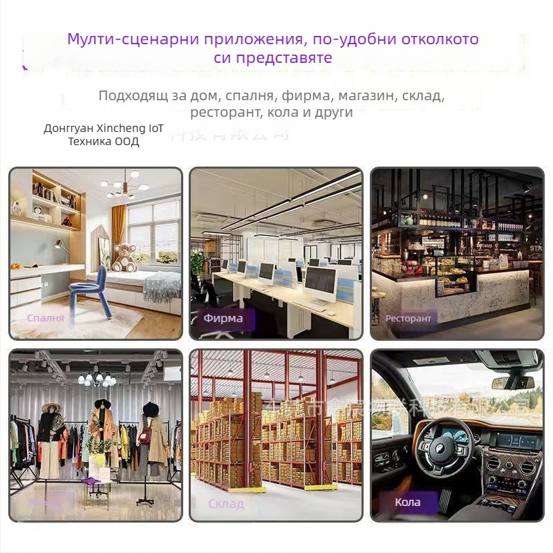 Вътрешна камера за видеонаблюдение — 1080p, обхват 30 м+, управление чрез мобилно приложение, нощно виждане, облачно съхранение