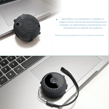 A9 WiFi IP камера 1080p с детекция на движение и нощно виждане до 6 м, 5V захранване