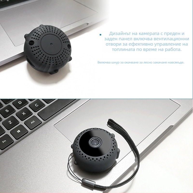 A9 WiFi IP камера 1080p с детекция на движение и нощно виждане до 6 м, 5V захранване