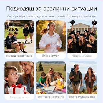 Мини камера-рекордер, модел AD, 5–12 MP, LCD 1,14-инчов, TF карта