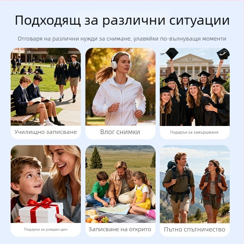 Мини камера-рекордер, модел AD, 5–12 MP, LCD 1,14-инчов, TF карта