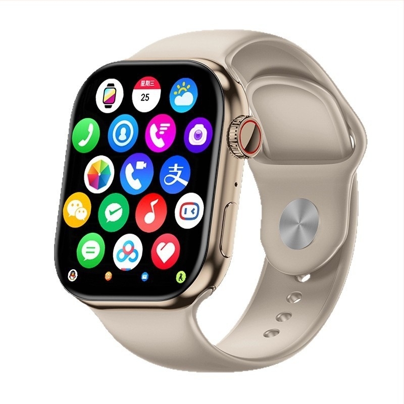 XC19B Morse Code S10 смарт часовник със слот за карта, AMOLED квадратен дисплей, Android съвместим, мониторинг на сърдечния ритъм