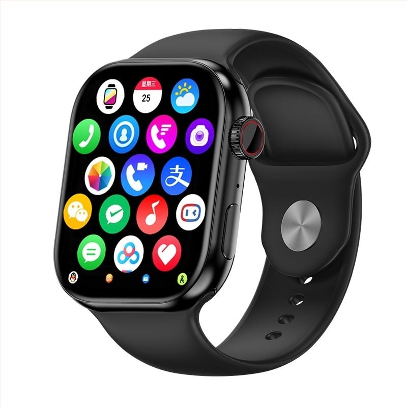 XC19B Morse Code S10 смарт часовник със слот за карта, AMOLED квадратен дисплей, Android съвместим, мониторинг на сърдечния ритъм