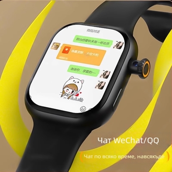 Смарт часовник със слот за карта — силиконова каишка, квадратен TFT дисплей, водоустойчив за ежедневна употреба, батерия до 7 дни