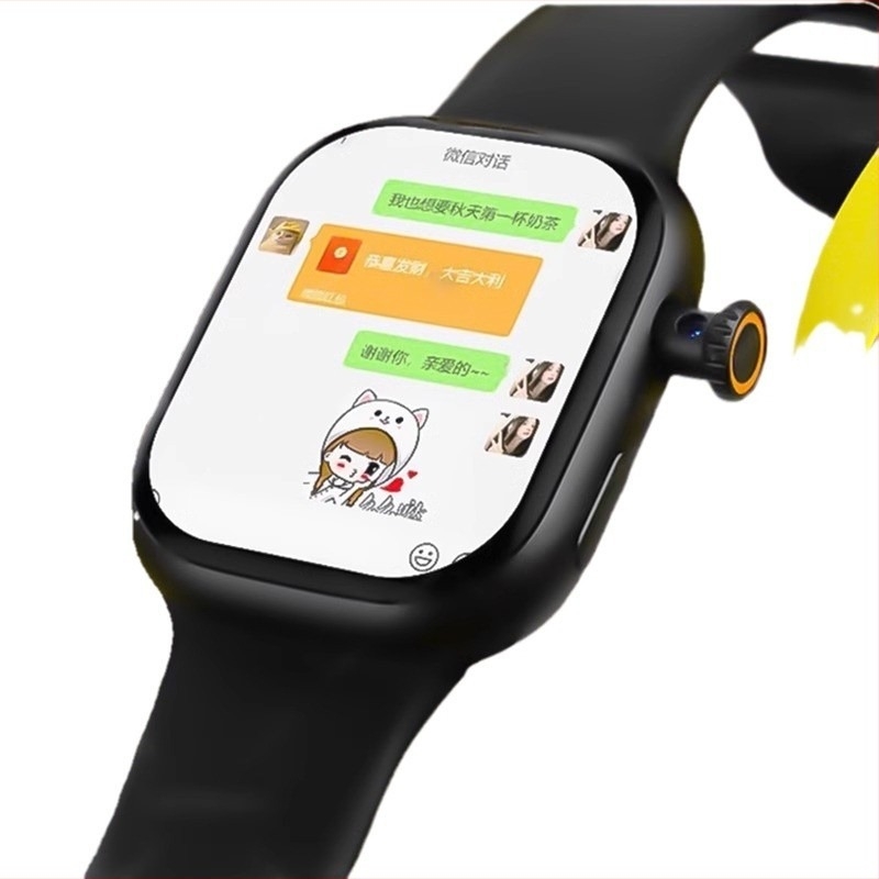 Смарт часовник със слот за карта — силиконова каишка, квадратен TFT дисплей, водоустойчив за ежедневна употреба, батерия до 7 дни