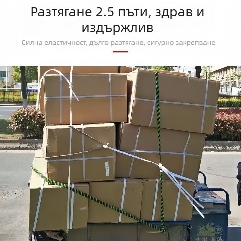 Ремъци за закрепване за универсални превозни средства, найлонов материал, дължини 1м, 2м и 3м, двойна катарама, износоустойчиви и изключително здрави