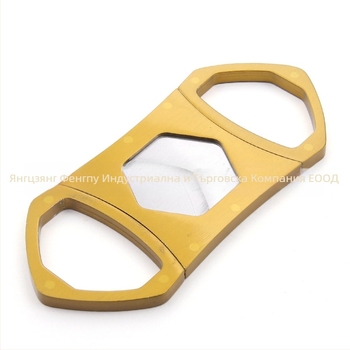 Неръждаеми ножици за пури с двойно острие и шестостенен дизайн, персонализируеми