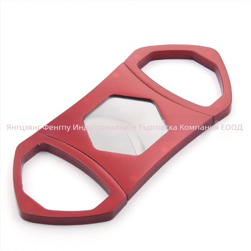 Неръждаеми ножици за пури с двойно острие и шестостенен дизайн, персонализируеми