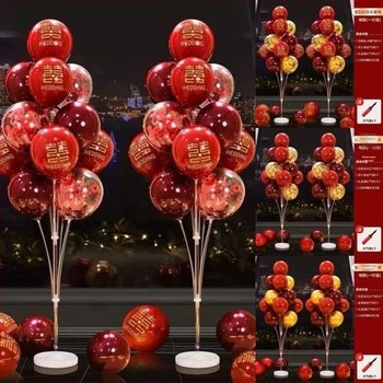 Комплект балонена украса за сватба на подова стойка