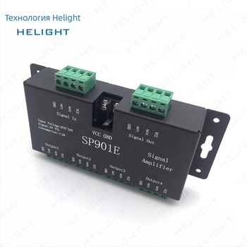 SP901E LED лента контролер със SPI сигнал и терминален интерфейс, 5–24V, IP20