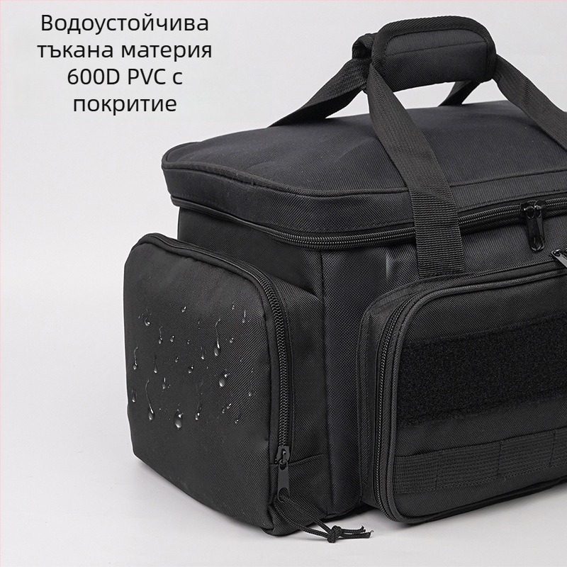 Тактическа чанта за инструменти с подсилено дъно, опорна облицовка, противохлъзгаща и износоустойчива