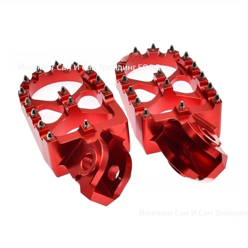 Предни педали за офроуд мотоцикъл – CNC обработени алуминий 6061-T6, анти‑плъзгащи шипове, XCMT, съвместими с KTM EXC SX XCF SXF XC XCW XCFW 65–150