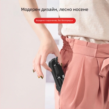 Селфи стиков трипод с безжично Bluetooth свързване, подсветка и дистанционно управление — ABS+Metal, универсална съвместимост