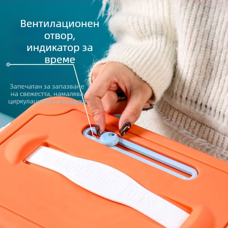 Пластмасова кутия за пелмени за замразяване със многоетажна тава, марка Godsend