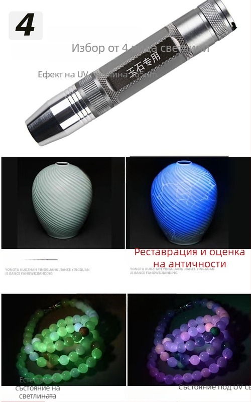 Яйцевидно LED фенерче от алуминиева сплав, ръчно задвижване за захранване, 1200 mAh батерия, 10 W мощност, LED светлинен източник