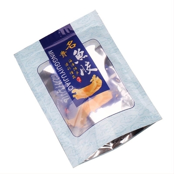 Nantai самостоятелно стояща ZIP-торбичка за хранителна опаковка със прозрачно прозорче, запечатана и влагозащитена пластмасова торба