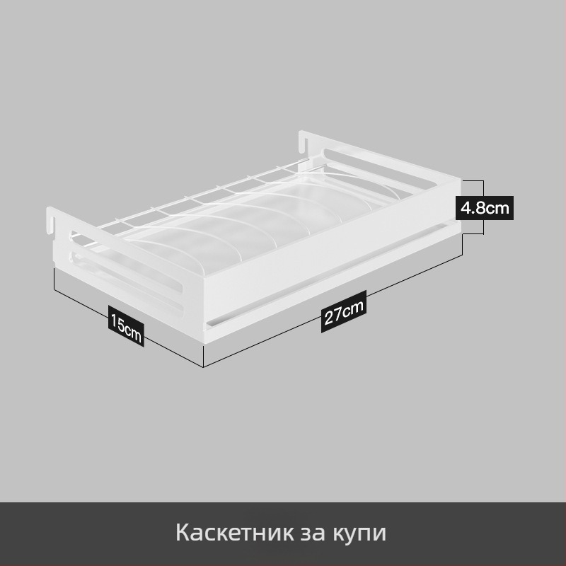 Nana Неръждаема стомана – стенен рафт с перфорирана дъска за съдове, дренажен рафт и органайзер за подправки — мултифункционален, без пробиване, мобилен