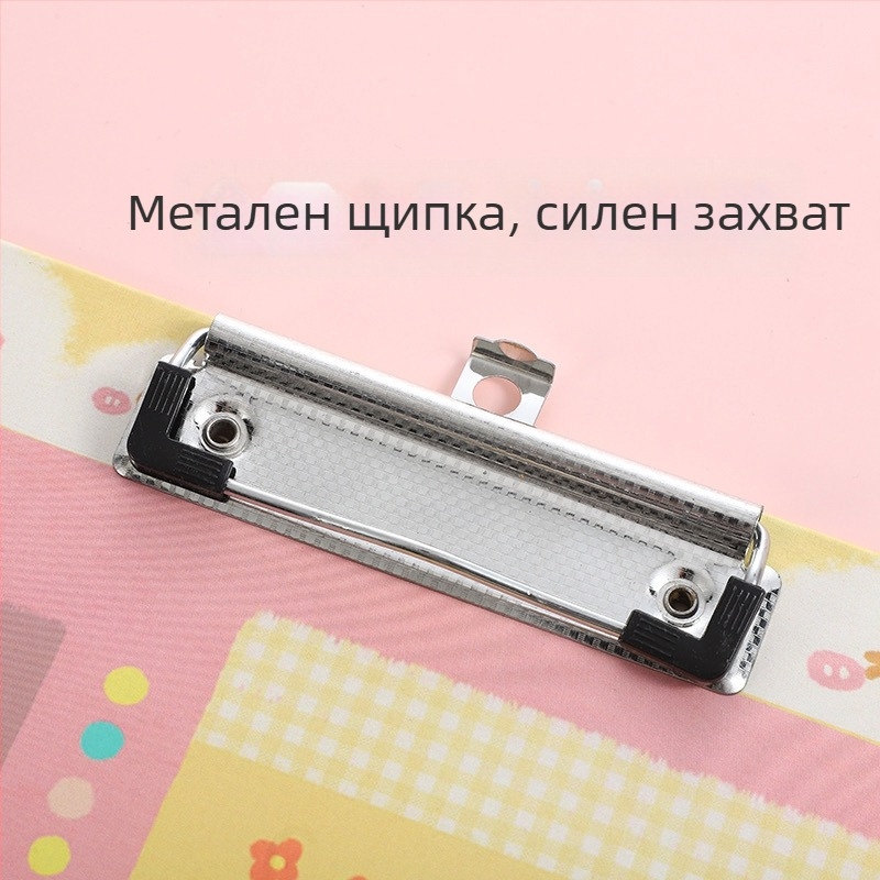 Клипборд за писане с двойно захващане: здрав клип и щипка за плоча, хартия, дебелина на плочата 3 мм, ширина на гърба 22 мм