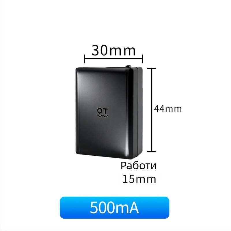 Преносим GPS тракер за автомобили и мототехника — интелигентно позициониране, антиизгубване; GPS точност 5 м; аларми: вибрация, изключване на захранването, SOS, геозона; магнитно монтиране; полимерна батерия (50 ч); проследяване чрез приложение