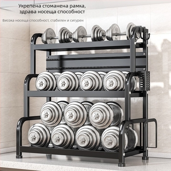 Рафт за подправки за кухня, многоетажен, от въглеродна стомана, без пробиване