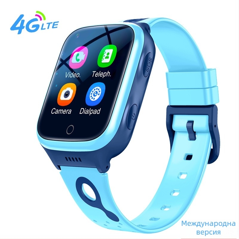 4G смарт детски часовник с GPS позициониране, видео повикване, водоустойчив, сензорен екран, 1000 mAh батерия