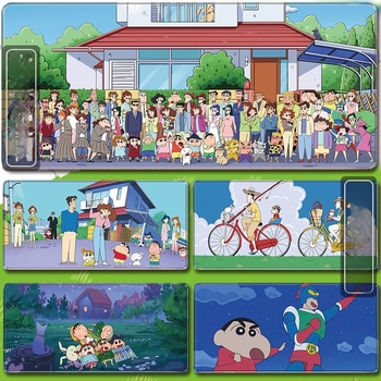 Подложка за мишка с облегалка за китката, дебела гейминг подложка за бюро, аниме стил, противохлъзгаща се текстилно-резинова повърхност, OEM печат на лого