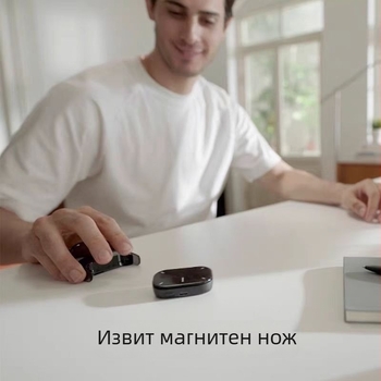 Cheerdots 014 Air Mouse: безжично зареждане, двоен режим, мини Bluetooth дистанционно с тъчпад, обхват 10 м, USB-C, съвместим с Android и iOS