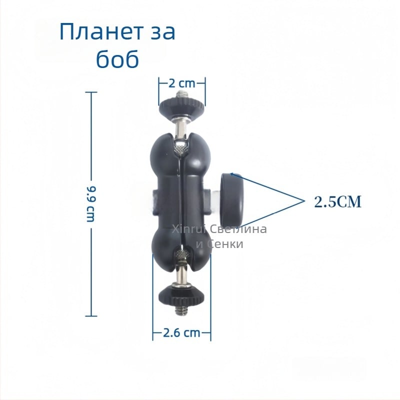 Десктопен монтажен държач – модел Pea pods + crab claws, алуминиева сплав, максимален товар 2 кг, тегло 128 г