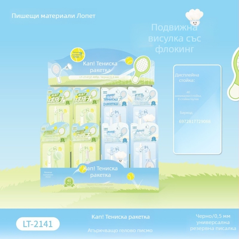 Гел писалка Lepai Didi Ball Match със ST връх, пластмасов корпус, механизъм за натискане