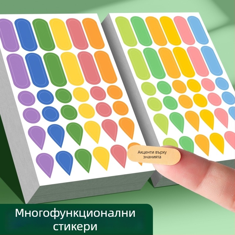 Многофункционални етикети за анотация с водни капки и дъждовни индекси – готови за лепене, вътрешни страници на листовка, базова опаковка, марка Huge