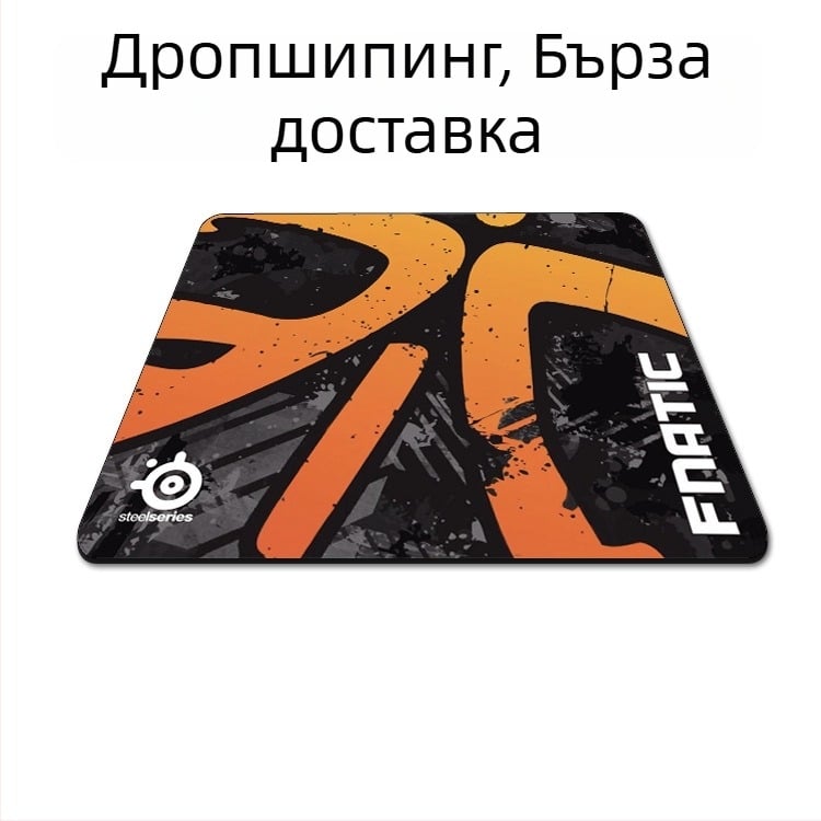 Гейминг подложка за мишка с удължен кант, едностранна, плат, подпора за китката, подходяща за CS:GO, LOL и FPS